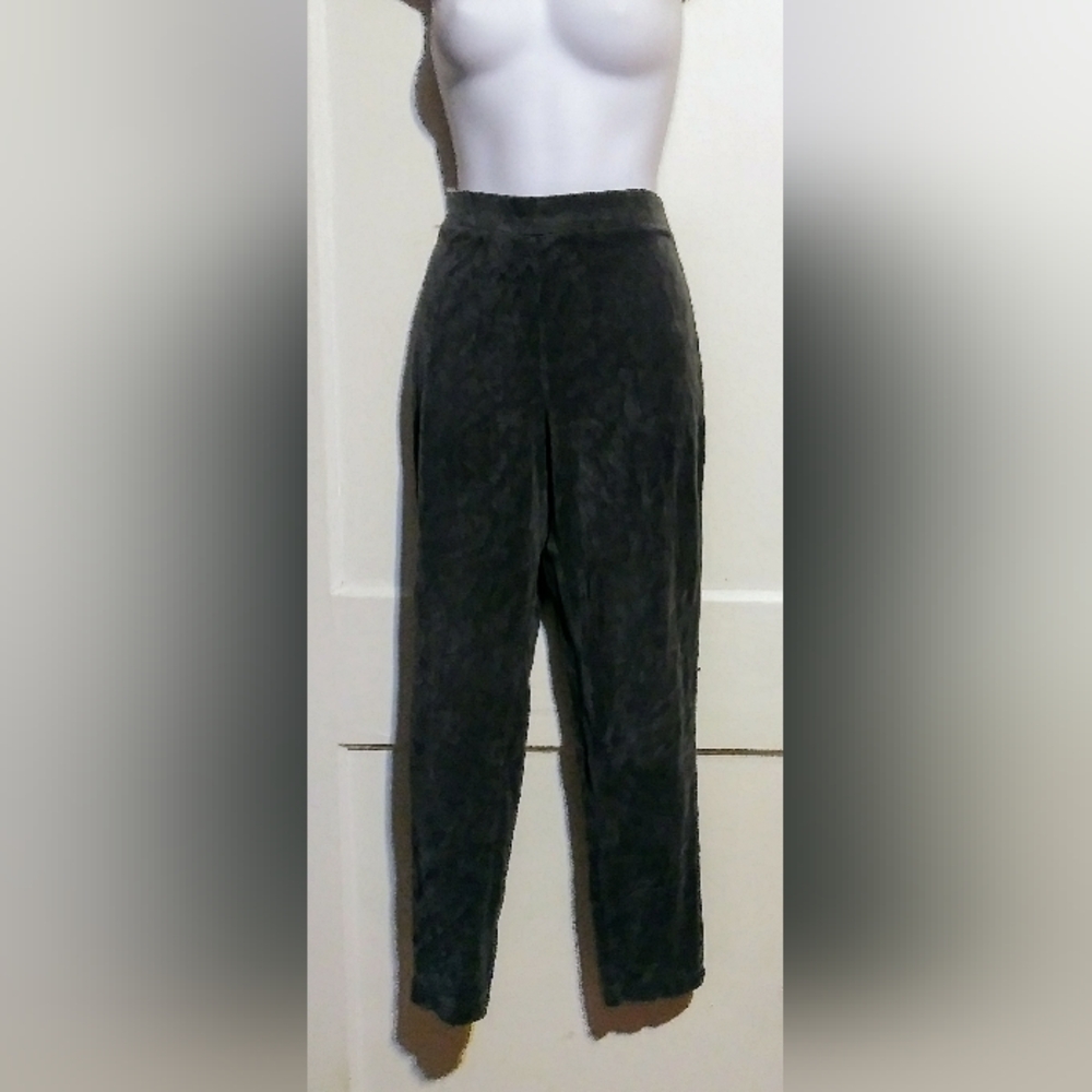 WHITE STAG LADIES GRAY VELOUR LEGGINGS